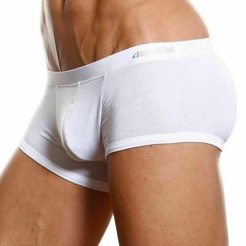 Мужские трусы боксеры белые Aussiebum Man White Boxer AB00243