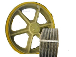 Канатоведущий шкив D610х6х12 мм ThyssenKrupp (лебедка HS180D)