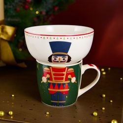 НАБОР ПОСУДЫ LEFARD "ЩЕЛКУНЧИК" 2 ПР. (КРУЖКА 360МЛ, САЛАТНИК 500МЛ)