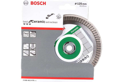 Диск алмазный отрезной Best for Ceramic Extraclean Turbo (125х22.2 мм) для УШМ Bosch 2608602479