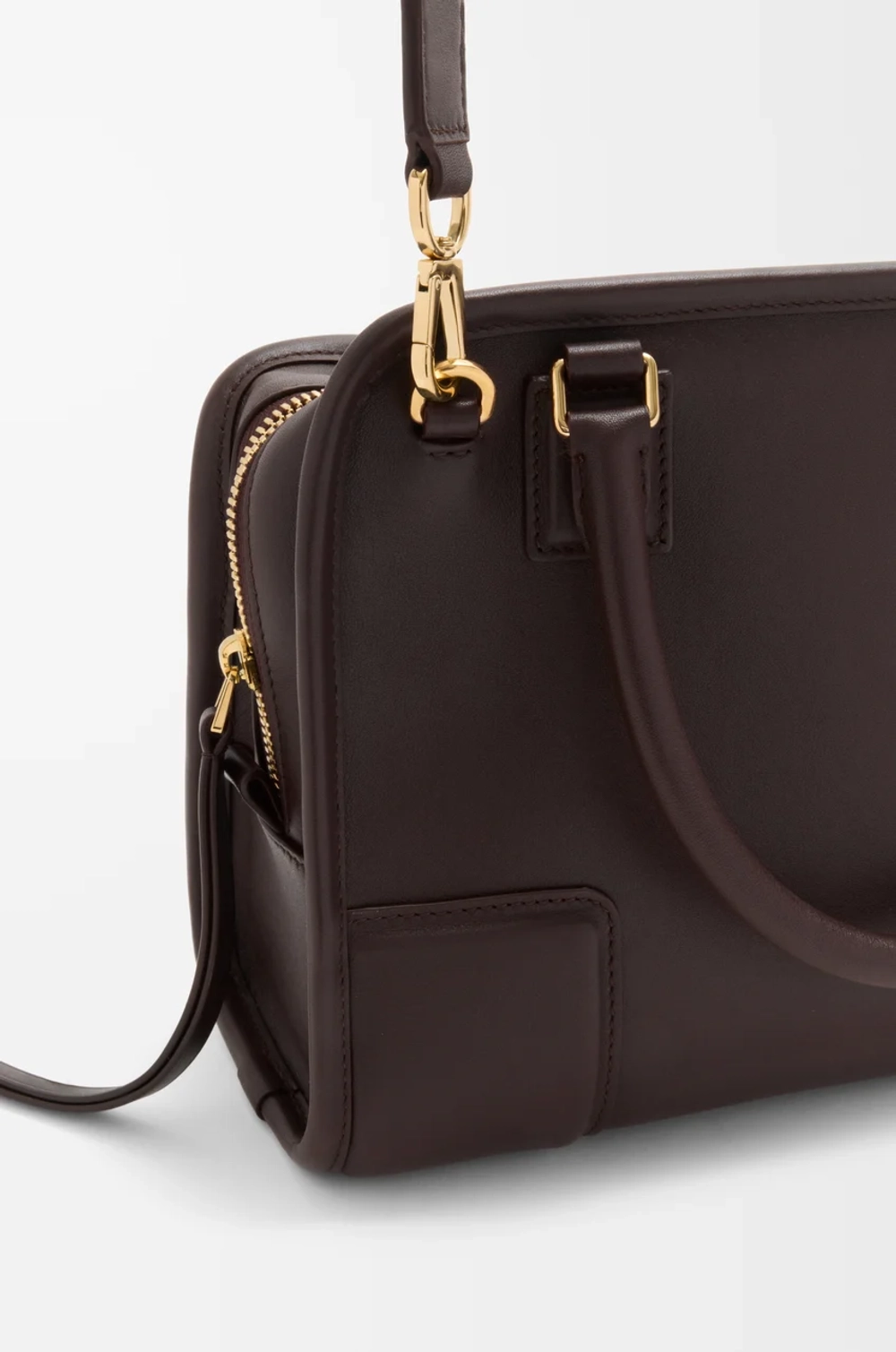 Loewe Маленькая сумка Amazona 180 из мягкой телячьей кожи, темно-каштановый