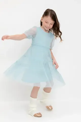 платье  для девочки  К 5909/зимнее небо