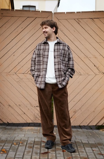 Брюки "Velvet" коричневые