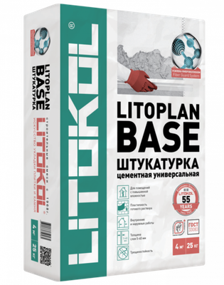 LITOPLAN BASE, серый, мешок 25 кг, Litokol