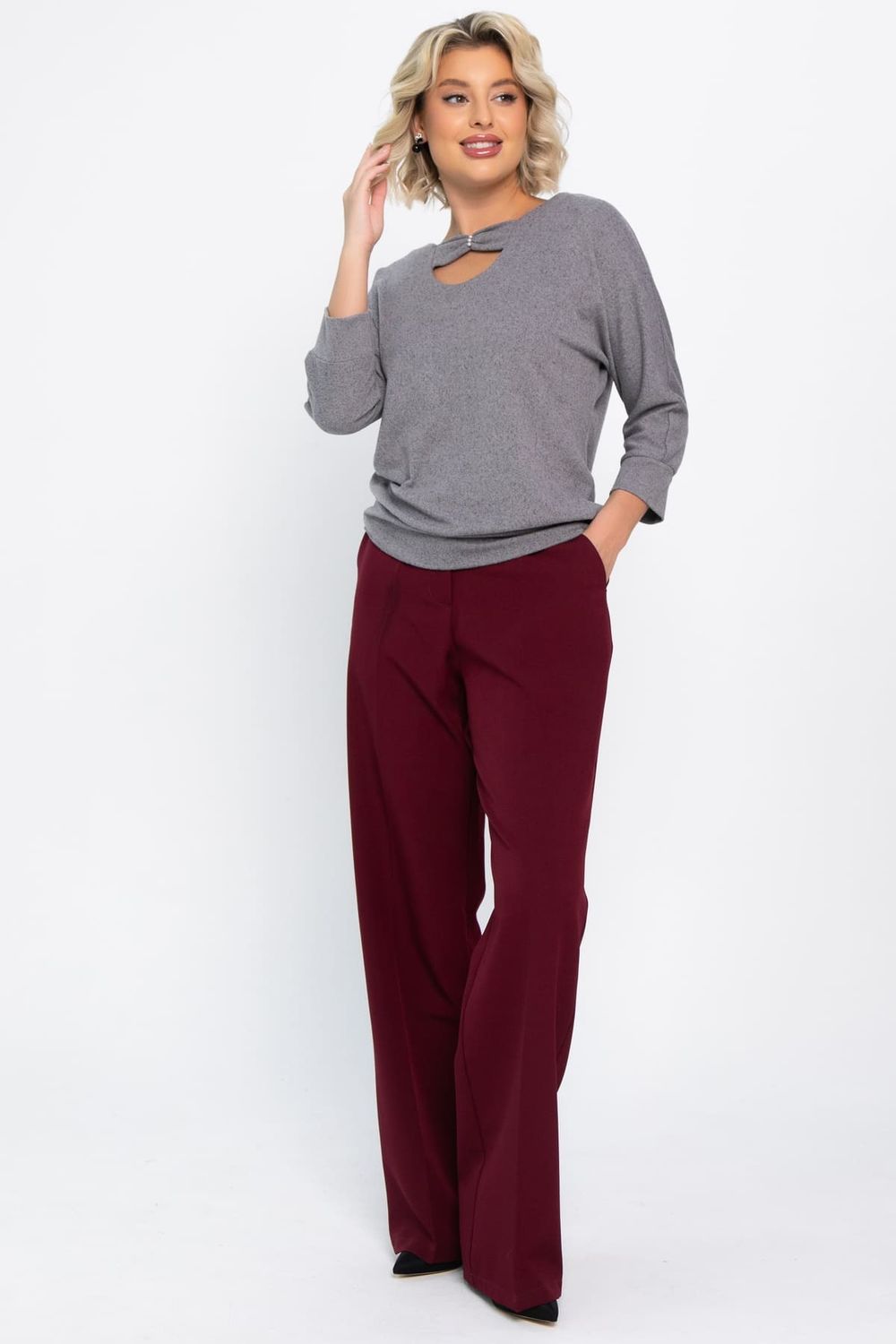 Джемпер трикотажный Сайрис (светло-серый) Б14790-50М LT Collection