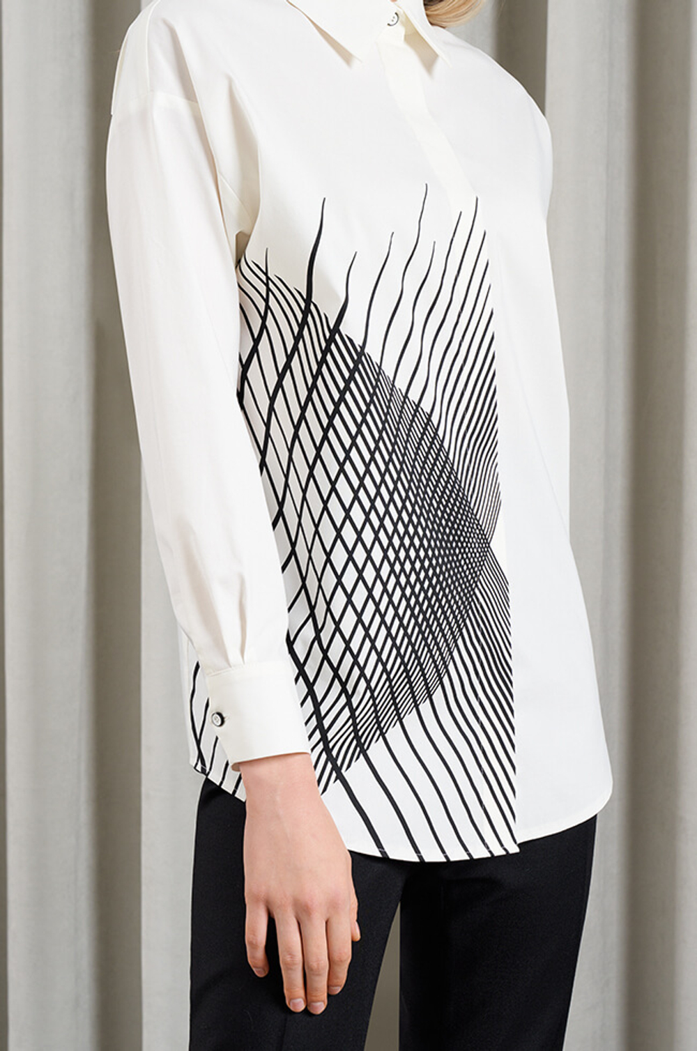 22902 Блузка женская (молочный)