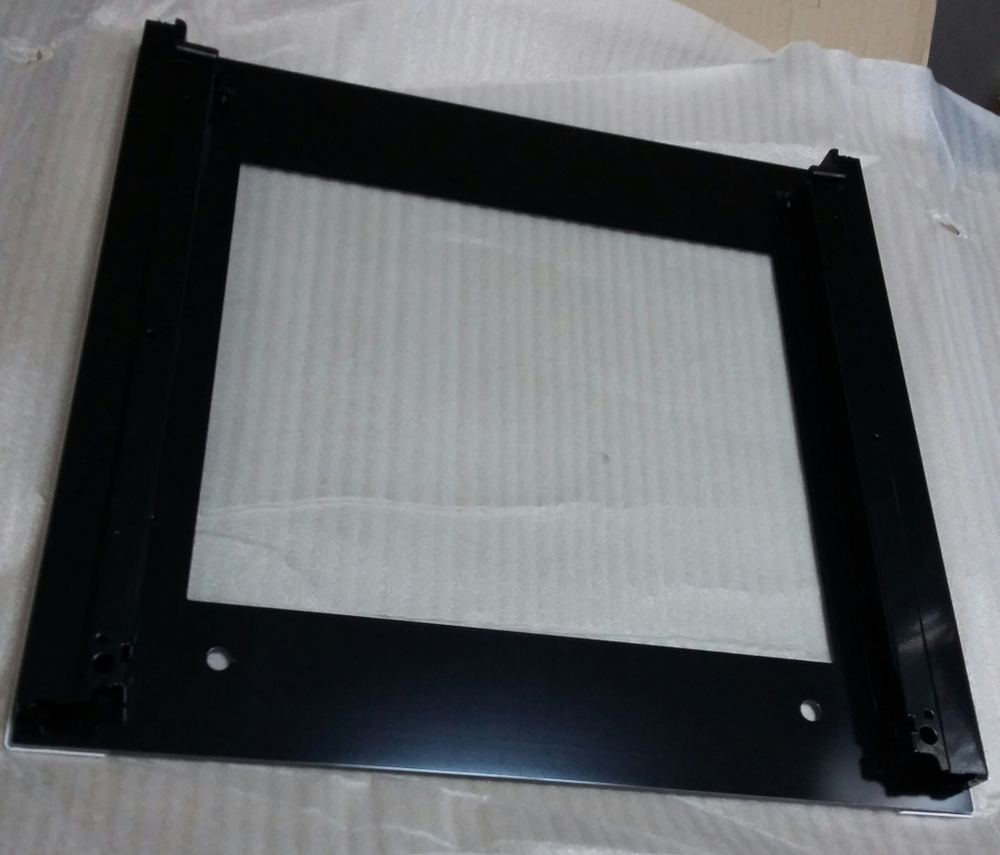 Наружнее, внешнее декоративное стекло дверцы духовки плиты Беко 410300614