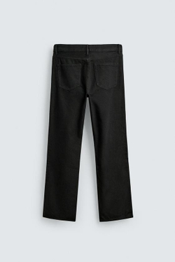 ZARA ДЖИНСЫ FLARE FIT С ЗАКЛЕПКАМИ, ЧЕРНЫЙ