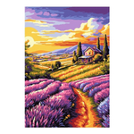 Картина по номерам 20*28,5см "Прекрасная долина" (Lori)