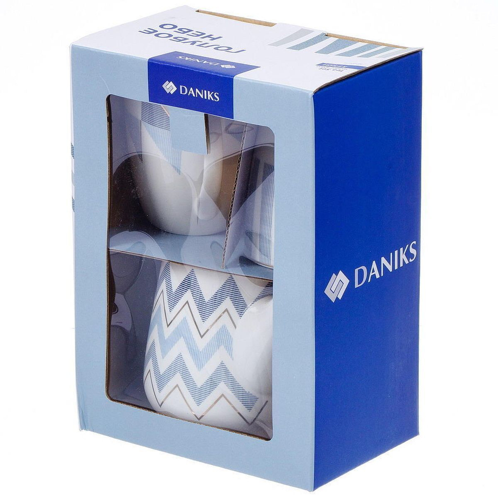 Набор керамической посуды 3 пр, 360 мл, 600 мл, Daniks, Голубое небо