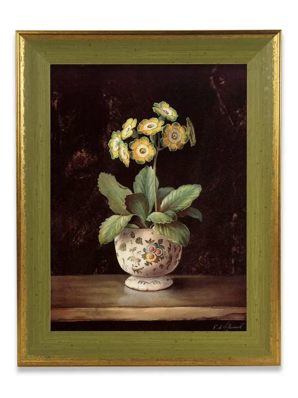 Картина в винтажной раме "Botanic" 25*32 см