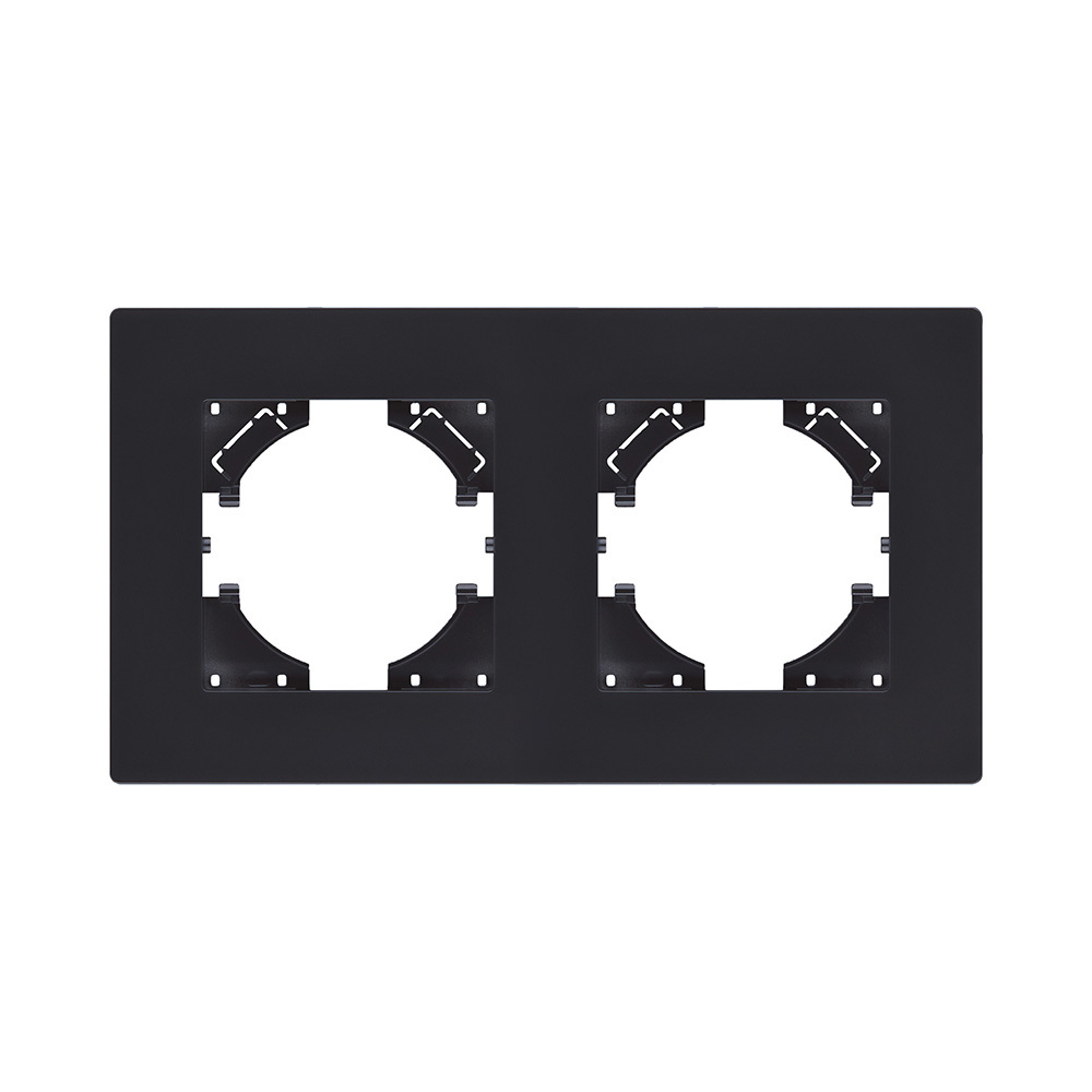 Рамка 2-постовая, черный матовый Kollinger Aspekt AT2BM