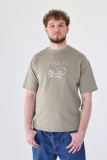 Футболка "Урал Пастернак" вышивка, олива