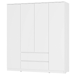 Шкаф для одежды и белья Симпл ШК-13, белый