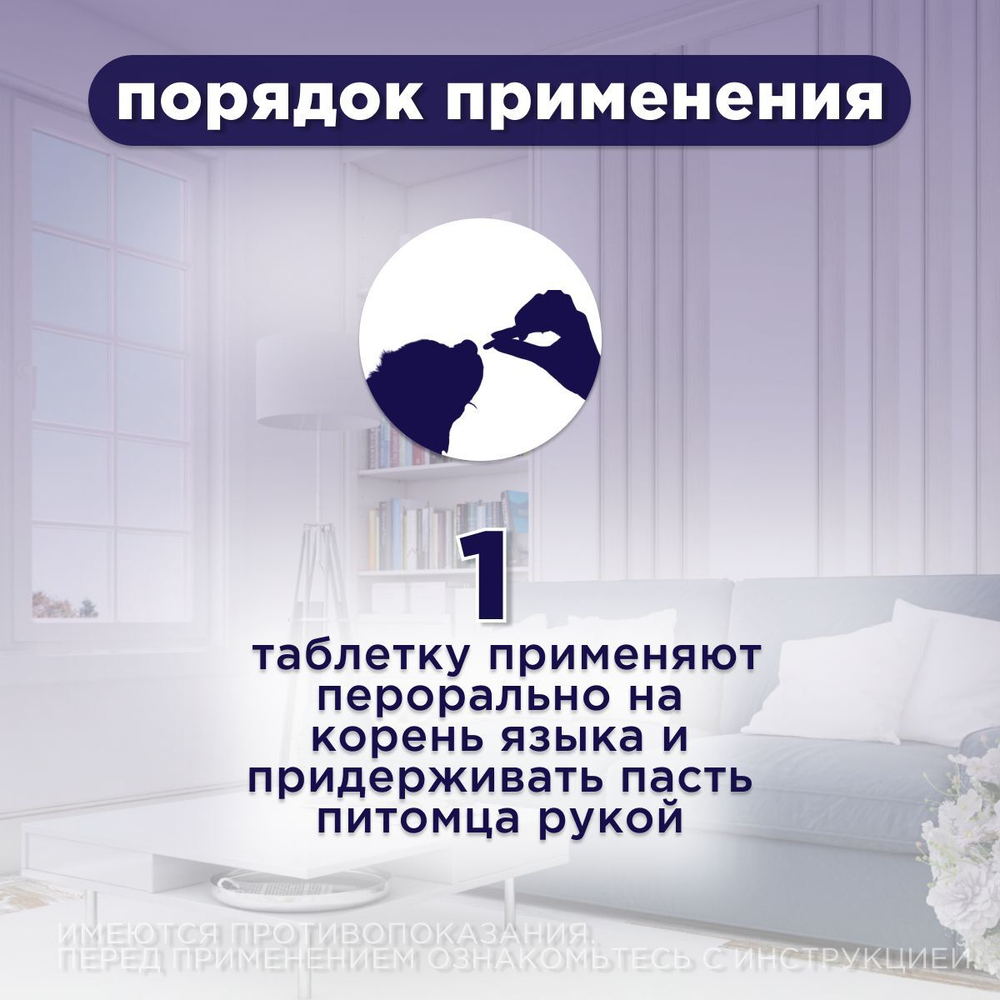 Антибактериальный препарат АВЗ Ципровет для крупных и средних собак, 10 таблеток