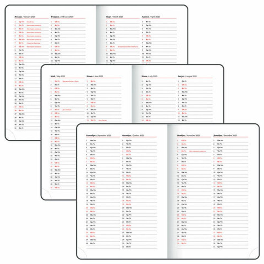 Ежедневник датированный 2025, А5, 138x213 мм, BRAUBERG "Wood", под кожу, держатель для ручки, резинка-фиксатор, серый, 115832