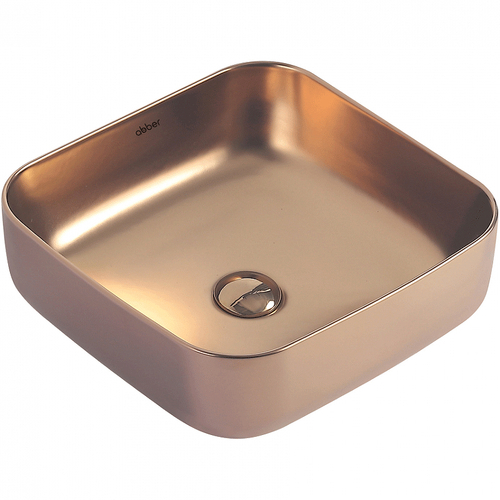 Раковина-чаша Abber Rechteck 39 AC2211MRG Розовое золото матовое