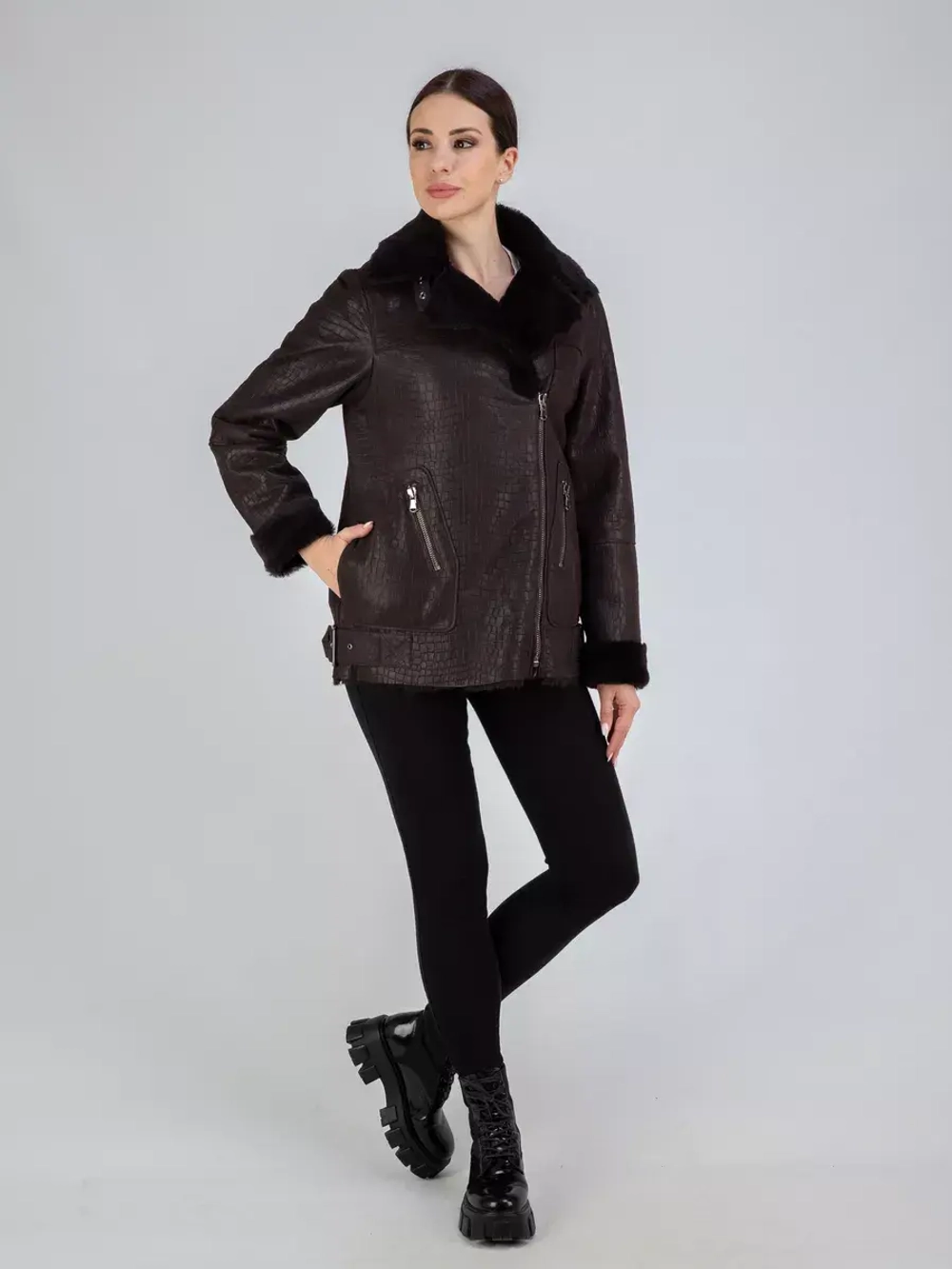 Дубленка авиатор натуральная Турция