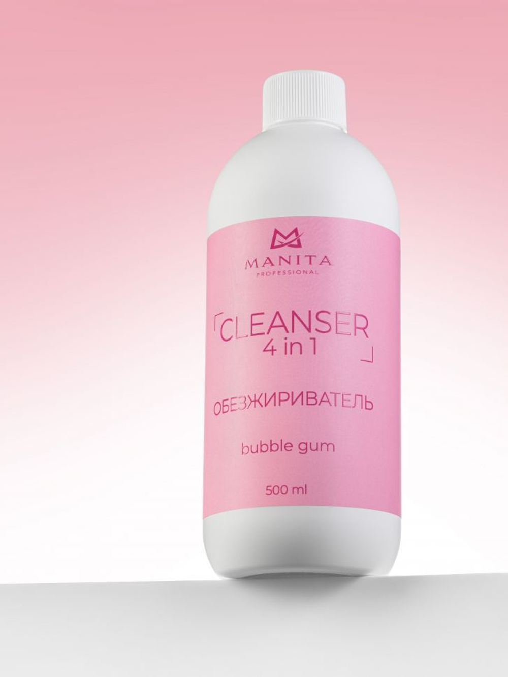 Manita Professional Cleanser - Обезжириватель для ногтей 4 в 1 Bubble Gam, 500мл2