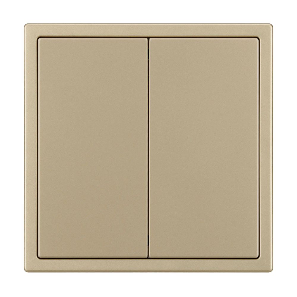 Механизм звонкового выключателя двухклавишный SWT-NOBE-MKR2-SFPL-GD (230V, 10A) (Arlight, Золотой песок) 061739