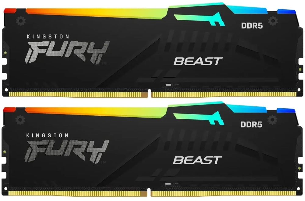 Модуль памяти Kingston Fury Beast RGB EXPO KF560C36BBE2AK2-32 DDR5 DIMM 32G KIT (2x16) 6000MHz CL36
