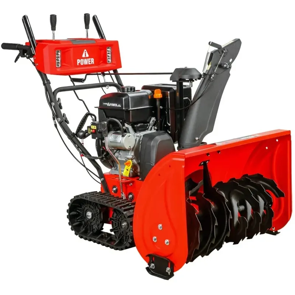 A-iPower AS7615LE бензиновый снегоуборщик 15 л.с. ковш 76 см, выброс 12 м, 6 вперед/2 назад 41208