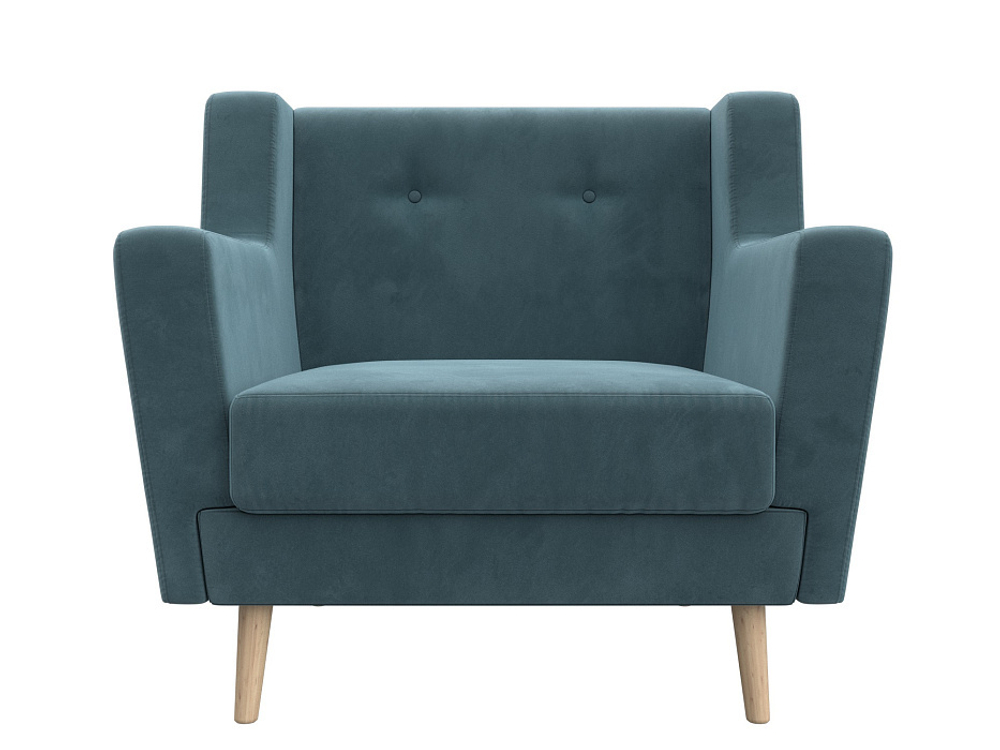 Кресло Брайтон, Бирюзовый, Велюр, 108865