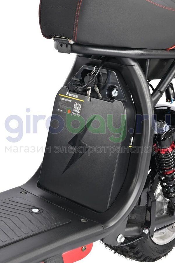 Электроскутер WHITE SIBERIA PRO 2500w (Черный)