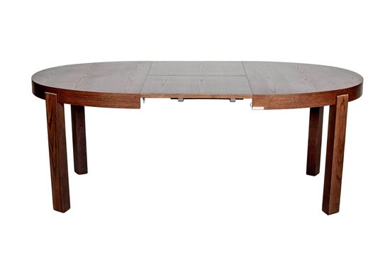 Комплект Стол CERRO 1400 EV с раздвижной овальной столешницей (американский орех) + 4 стула VST-V деревянный / Американский орех