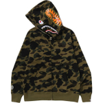 A Bathing Ape 1st Camo Multi Logo Shark Full Zip Худи зеленый