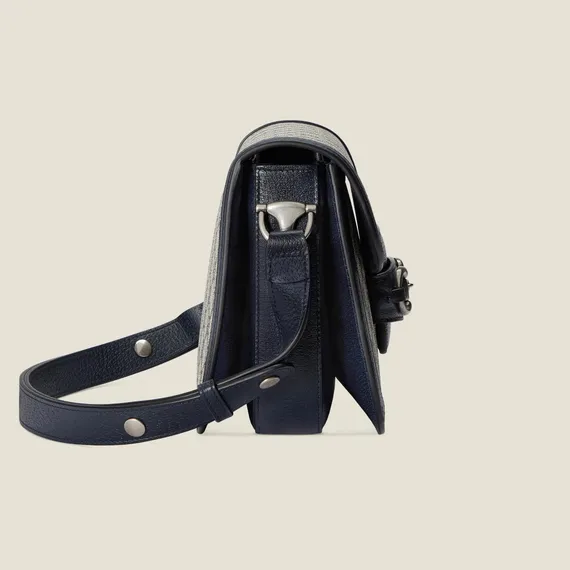 Сумка Gucci 1955 Horsebit бежевый/темно-синий