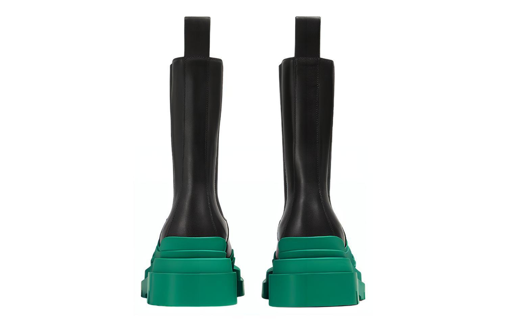 Bottega Veneta Tire Chelsea Ankle Length Chelsea Boots Women"s Turquoise