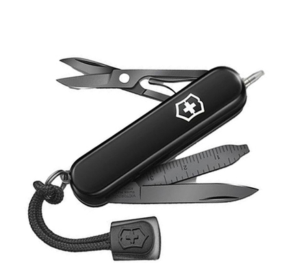 Нож-брелок Victorinox Classic Signature Lite, 58 мм, 7 функций, черный