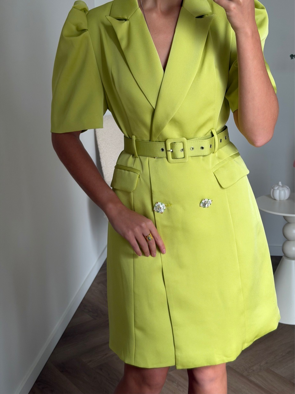 Платье-пиджак Каролайн васаби