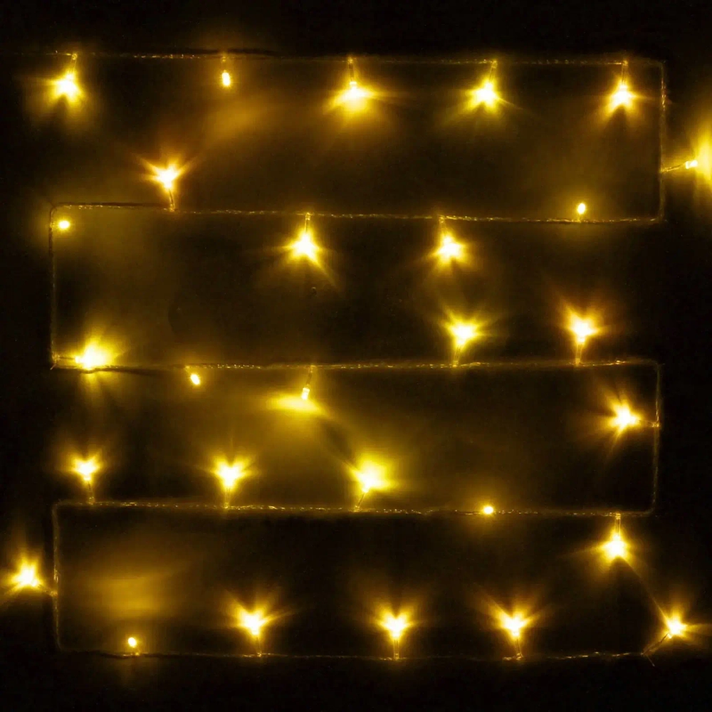 Гирлянда для дома 9,5м 100 ламп LED прозрач.пров.,8 реж, IP-20, Теплый белый (возможность соединения)