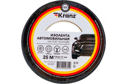 Автомобильная изолента KRANZ полиэстер, 0.17x19 мм, 25 м KR-09-2916