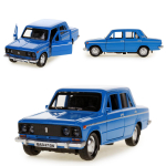 Модель ин. мет. "ВАЗ-2104/2106" 12см, двери, багаж, ассорт. LADA210406-12DB12-MIX (Технопарк)