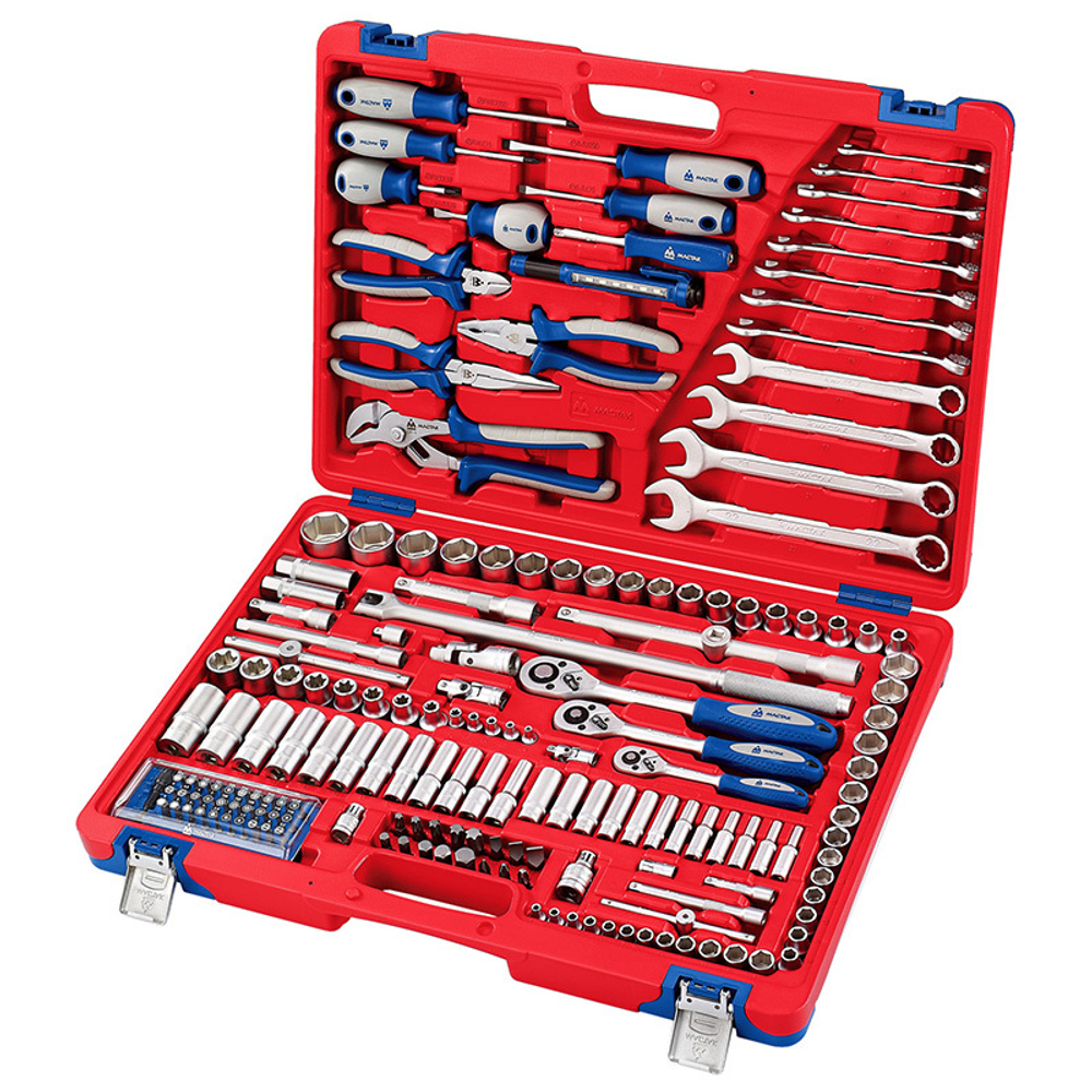 Набор инструментов универсальный, 174 предмета МАСТАК 01-174C