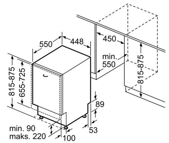 Встраиваемая посудомоечная машина Siemens SR 65E007