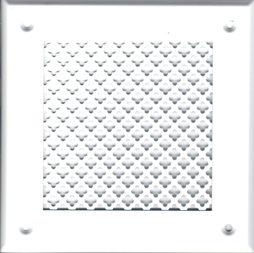 Решётка 210*210 белая, мелкий цветок