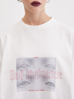 Футболка Bad Influence, молочная