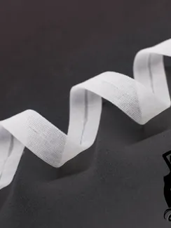 Бейка капроновая окантовочная, белый 001