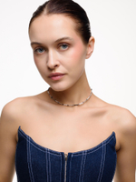 Чокер "Starry Pearl Mix" Silver