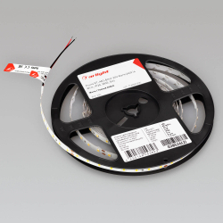 Светодиодная лента RT-A80-8mm 24V Warm2400 (6 W/m, IP20, 2835, 5m) (Arlight, высок.эфф.150 лм/Вт) 028526(2)