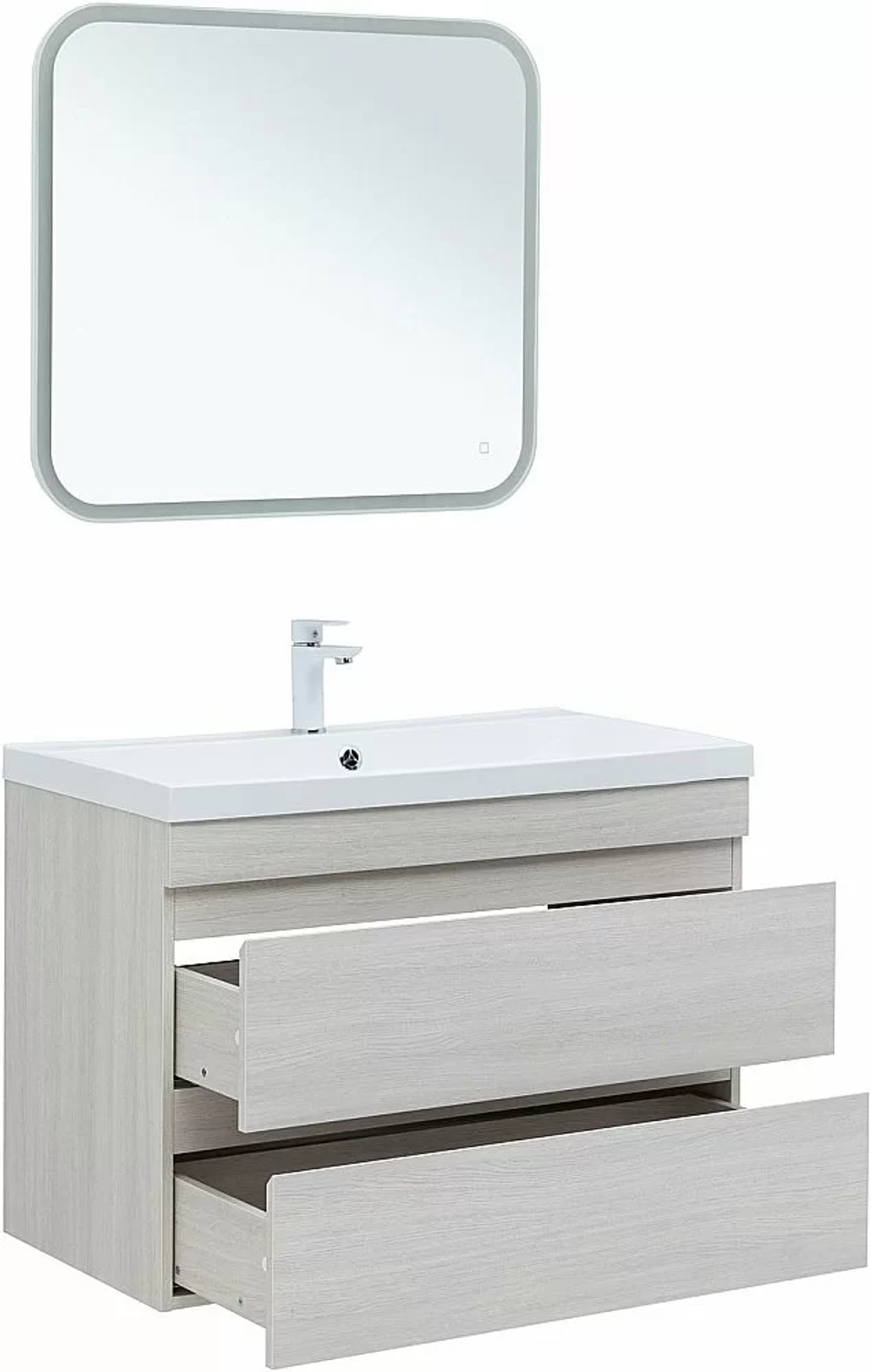 Тумба с раковиной Aquanet Нота New 334205 90 дуб холден