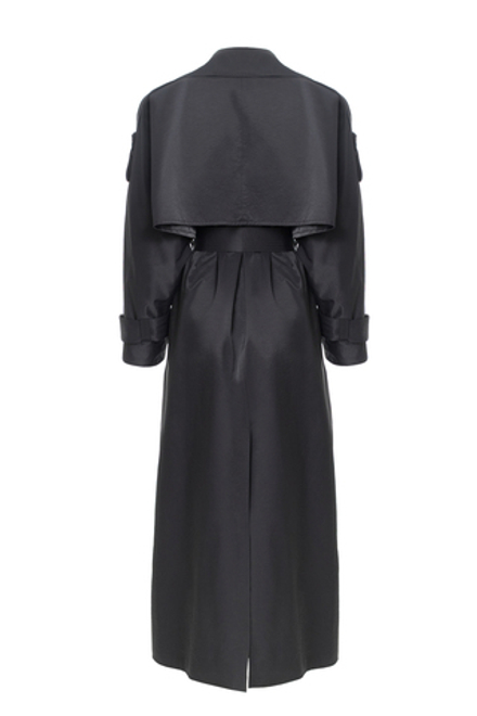 "Trench cape" Тренч-кейп в пол из хлопка.