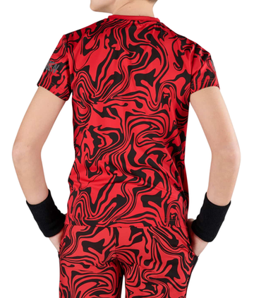 Футболка для мальчика теннисная Hydrogen Chrome Tech T-Shirt - красный