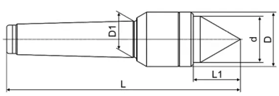 Центр вращающийся OCM КМ3 прецизионный