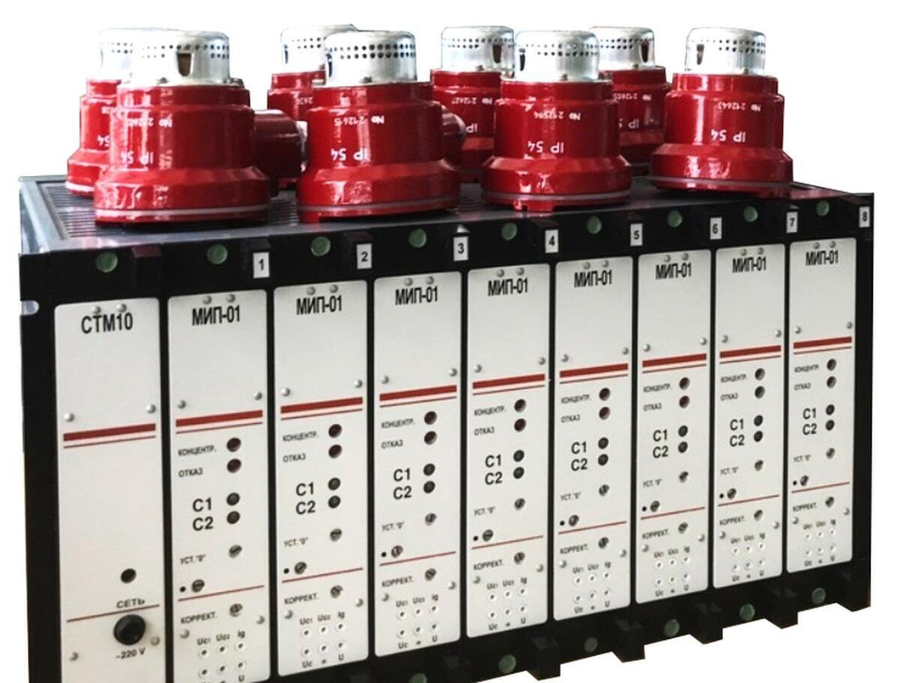 СТМ-10 сигнализатор горючих газов многоканальный взрывозащищённый стационарный