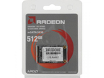 SSD накопитель AMD Radeon 512ГБ, mSATA, SATA, [R5MS512G5]